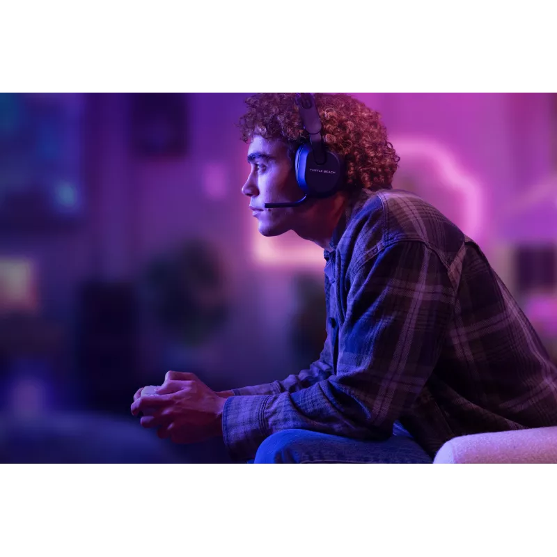 Turtle Beach Stealth 500 Juoda PlayStation belaidė žaidimų ausinė iki 40 val. baterijos ir Bluetooth PS5, PS4, PC ir mobiliajam