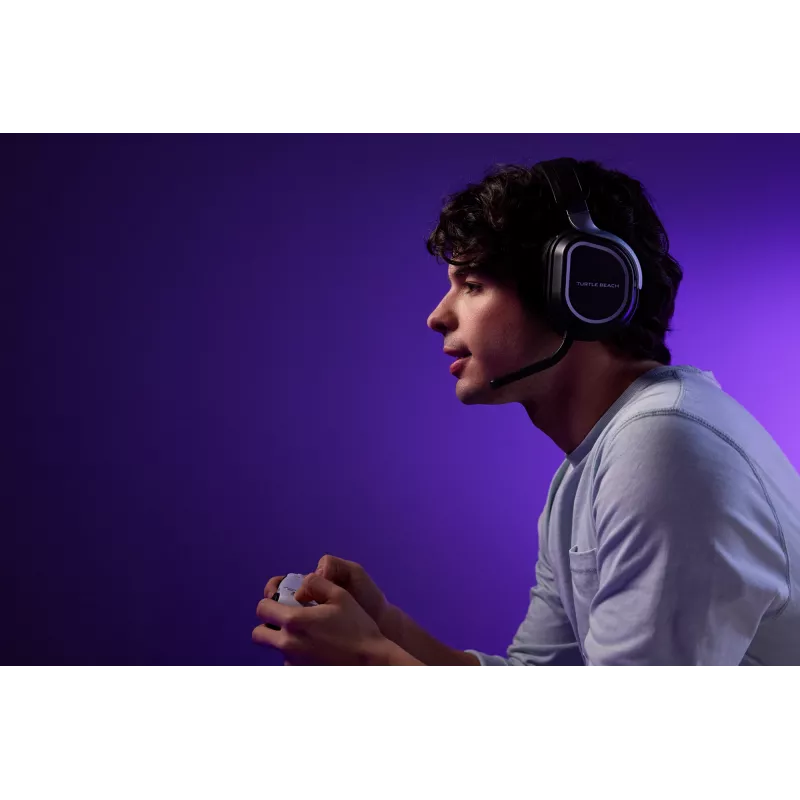 Turtle Beach Stealth 700 Black PlayStation belaidės žaidimų ausinės su 80 val. baterija, Bluetooth, dviem siųstuvais ir 60 mm garsiakalbiais, skirtos PS5, PS4, PC ir mobiliems įrenginiams