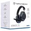 Turtle Beach Stealth 700 Black PlayStation belaidės žaidimų ausinės su 80 val. baterija, Bluetooth, dviem siųstuvais ir 60 mm garsiakalbiais, skirtos PS5, PS4, PC ir mobiliems įrenginiams