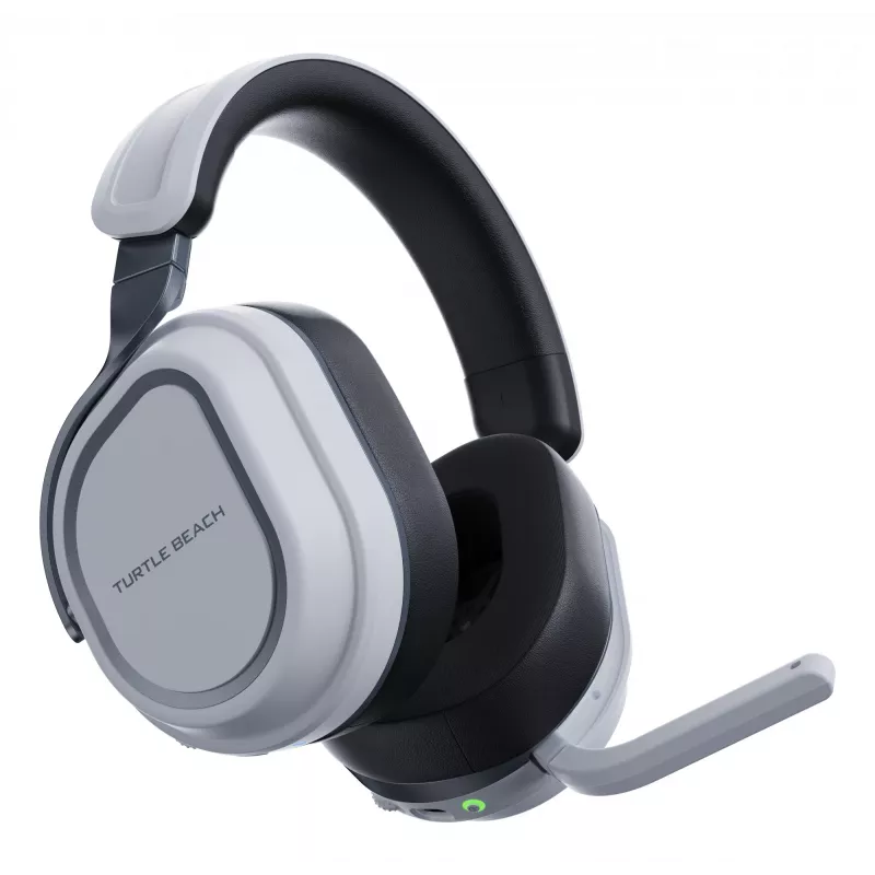 Turtle Beach Stealth 700 White belaidžiai žaidimų ausinės su Bluetooth, 80 valandų baterija, 60 mm garsiakalbiais, PS5, PS4, PC ir mobiliesiems