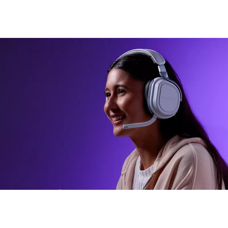 Turtle Beach Stealth 700 White belaidžiai žaidimų ausinės su Bluetooth, 80 valandų baterija, 60 mm garsiakalbiais, PS5, PS4, PC ir mobiliesiems
