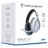 Turtle Beach Stealth 700 White belaidžiai žaidimų ausinės su Bluetooth, 80 valandų baterija, 60 mm garsiakalbiais, PS5, PS4, PC ir mobiliesiems