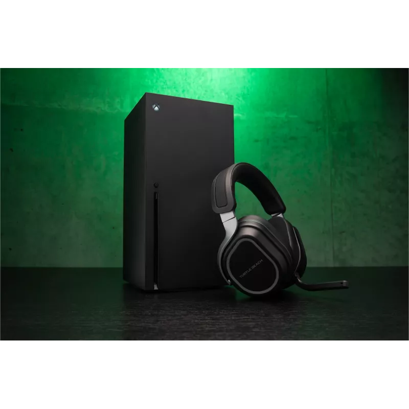 Turtle Beach Stealth 700 Black Xbox belaidžiai žaidimų ausinės su 80 val. baterija, Bluetooth, dvigubais siųstuvais ir 60 mm garsiakalbiais, skirtos Xbox Series X/S, Xbox One, PC ir mobiliems įrenginiams