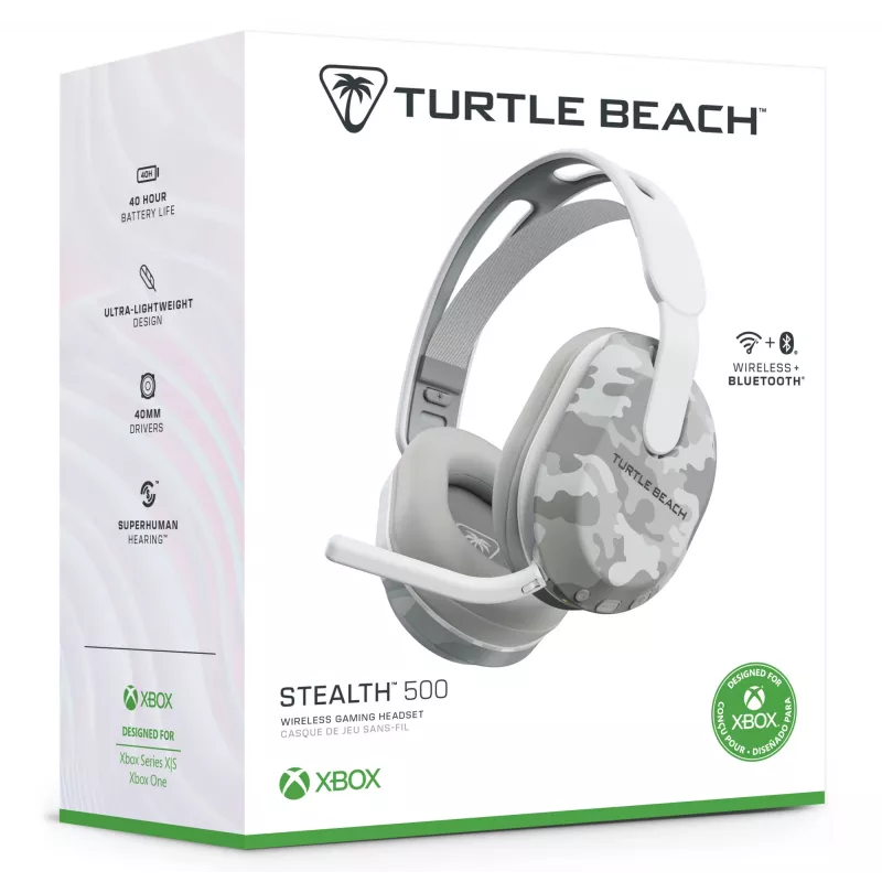 Turtle Beach Stealth 500 Arctic Camo belaidės žaidimų ausinės Xbox, PC ir mobiliesiems