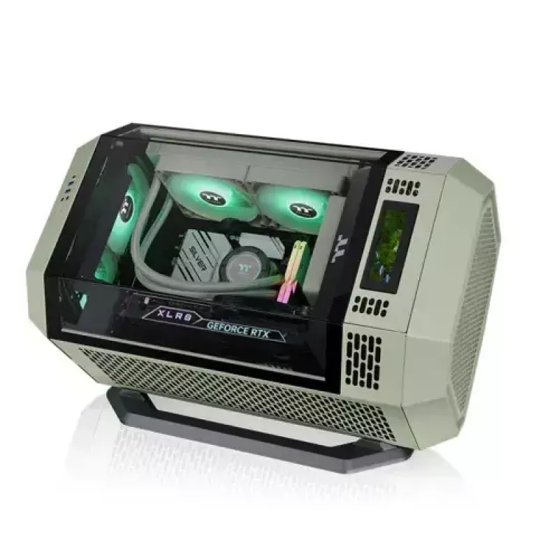 Thermaltake AC-074-ONENAN-A1 konversijos rinkinys iš bokšto į stelažą, Full Tower, žalias