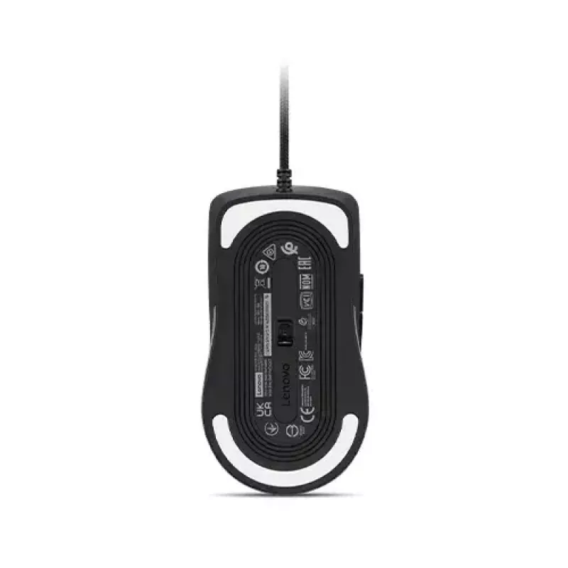 Žaidimų pelė Lenovo GY51M74265 M210 RGB, USB Type-A, dešinei rankai, 8000 DPI, 7 mygtukai, 1000 Hz, 1,8 m laidas, juoda