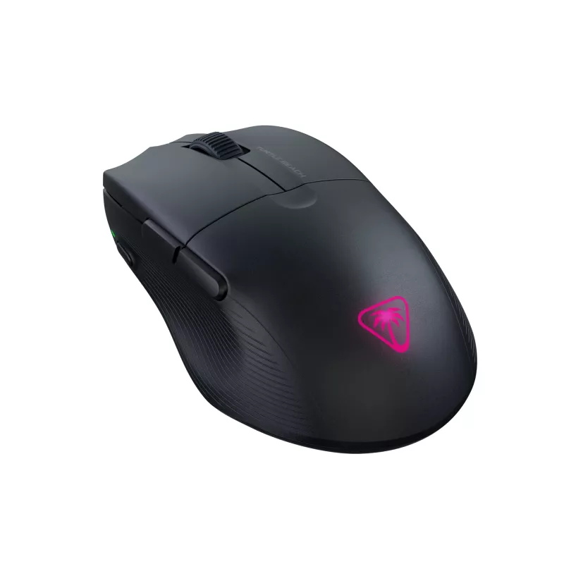 Turtle Beach Pure Air Black – itin lengva belaidė ergonomiška RGB žaidimų pelė, 26K DPI optinis jutiklis, 125 h baterija, RGB apšvietimas