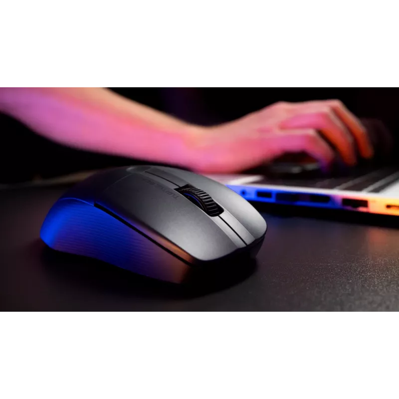 Turtle Beach Pure Air Black – itin lengva belaidė ergonomiška RGB žaidimų pelė, 26K DPI optinis jutiklis, 125 h baterija, RGB apšvietimas