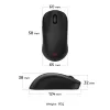 ZOWIE U2 belaidė pelė žaidimams Ambidekstrinė RF Wireless Optinė 3200 DPI