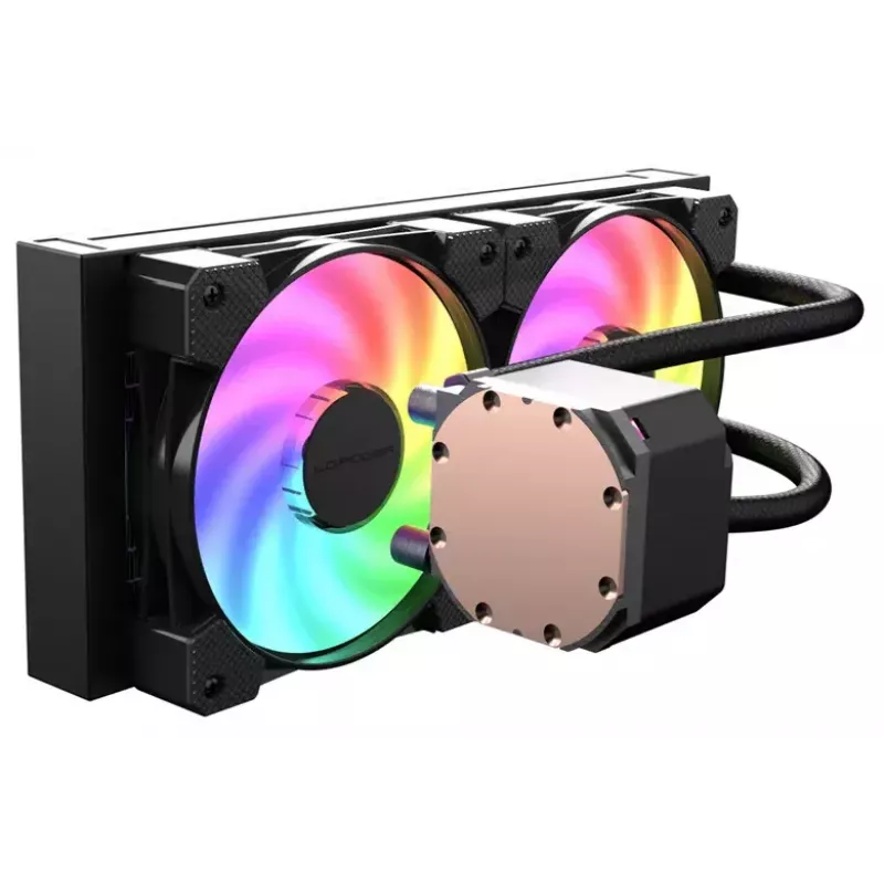 Vandens aušintuvas LC-Power LC-CC-240-B-ARGB 120 mm 2 ventiliatoriai ARGB
