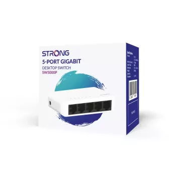 Strong SW5000P tinklo jungiklis Gigabit Ethernet 10/100/1000 5 prievadų