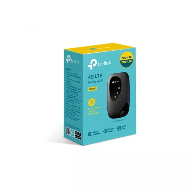 TP-Link M7010 4G LTE mobilusis Wi-Fi maršrutizatorius, juodas