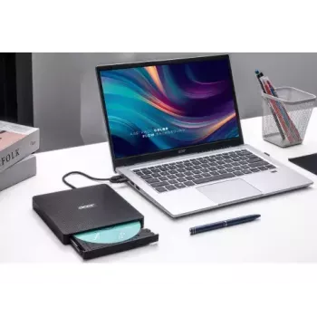 Išorinis optinis diskų įrenginys Acer GP.ODD11.001 DVD±RW juodas USB 3.2