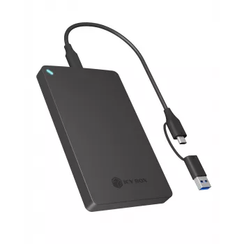 ICY BOX IB-201T-CU31 SSD dėklas 2,5 colio juodas
