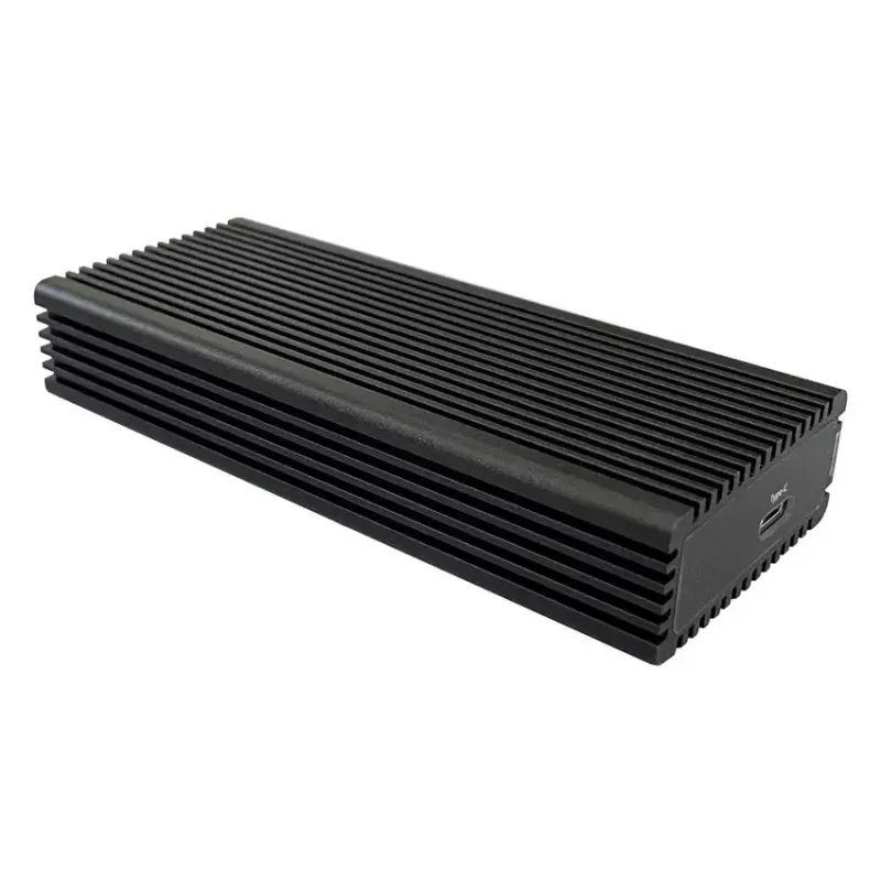 Išorinis SSD korpusas LC-Power LC-M2-C-NVME-2X2, aliuminis, juodas