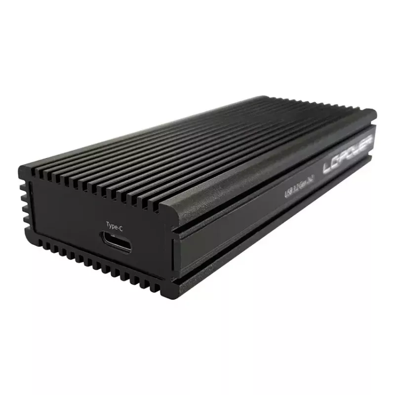 Išorinis SSD korpusas LC-Power LC-M2-C-NVME-2X2, aliuminis, juodas