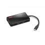 Dokstotelė nešiojamam kompiuteriui Lenovo GX91M73945, laidinė, USB 3.2 Gen 1 Type-C, juoda, 4K Ultra HD