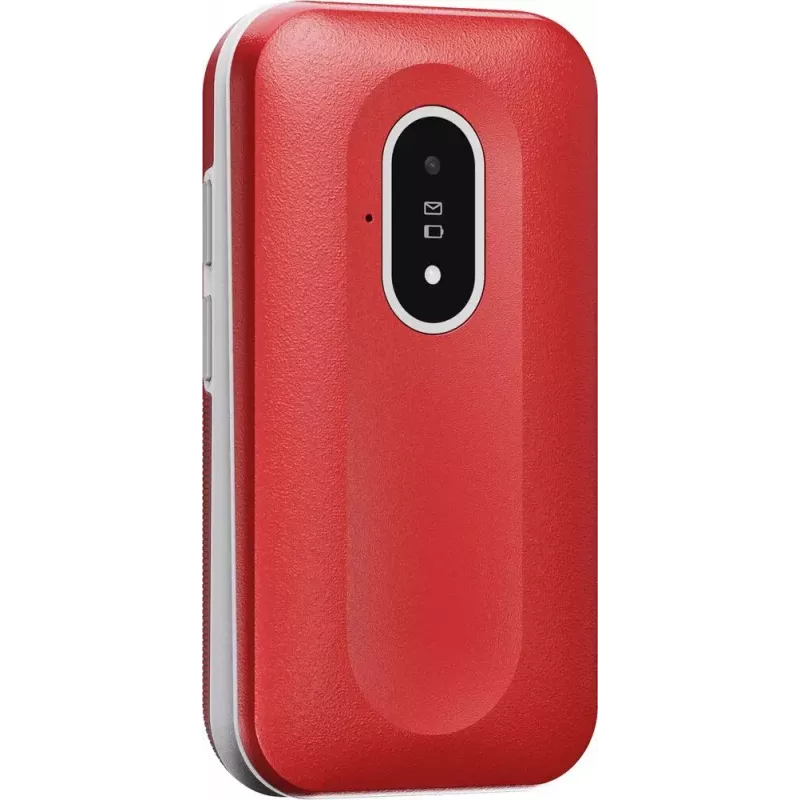 Mobilusis telefonas Doro Leva L20 4G, 2,8 colio ekranas, raudonai baltas