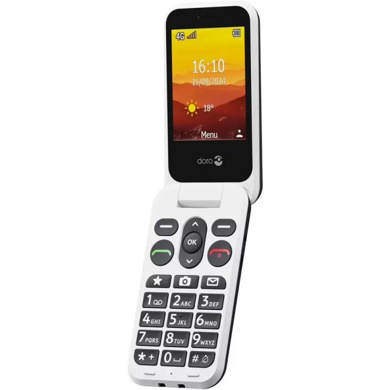 Mobilusis telefonas Doro Leva L30 5,0 colių grafito-balta