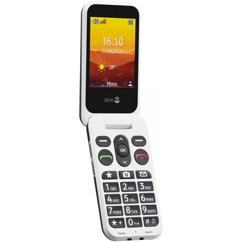 Mobilusis telefonas Doro Leva L30 5,0 colių grafito-balta