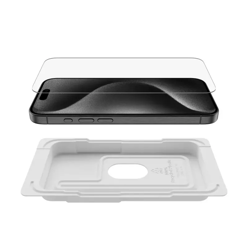 Apsauginis stiklas Belkin OVA159HQ, skirtas iPhone 16 Pro, antibakterinis