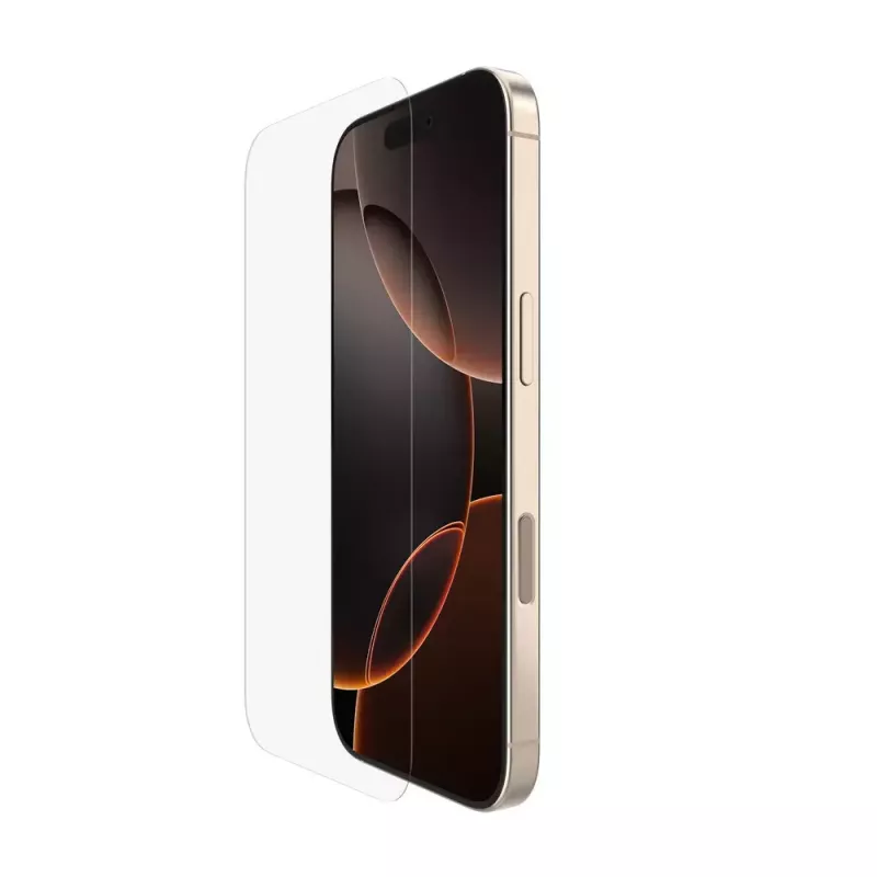 Apsauginis stiklas Belkin OVA159HQ, skirtas iPhone 16 Pro, antibakterinis