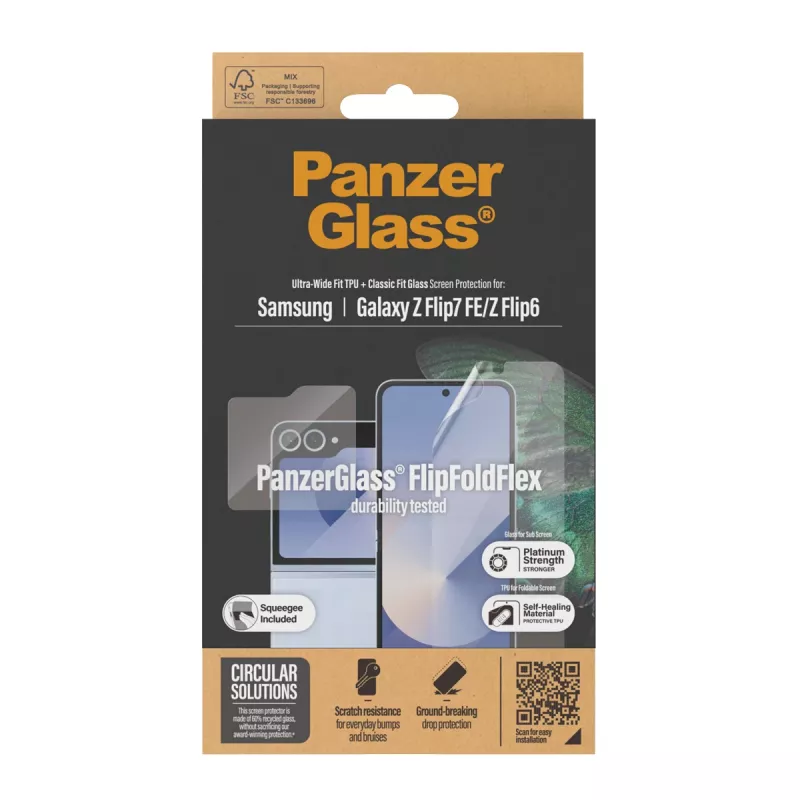 PanzerGlass ® Apsauginė plėvelė Samsung Galaxy Z Flip6 | Stiklas ir plėvelė