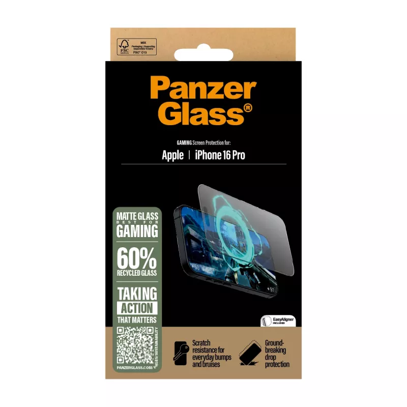 Žaidimų ekrano apsauga PanzerGlass iPhone '24 6,3 colio Pro Ultra-Wide Fit