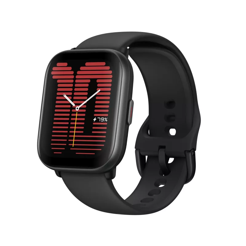 Amazfit Active 4.45 cm (1.75 inch) AMOLED skaitmeninis jutiklinis ekranas 390 x 450 pikselių Juodas GPS (W2211EU5N)
