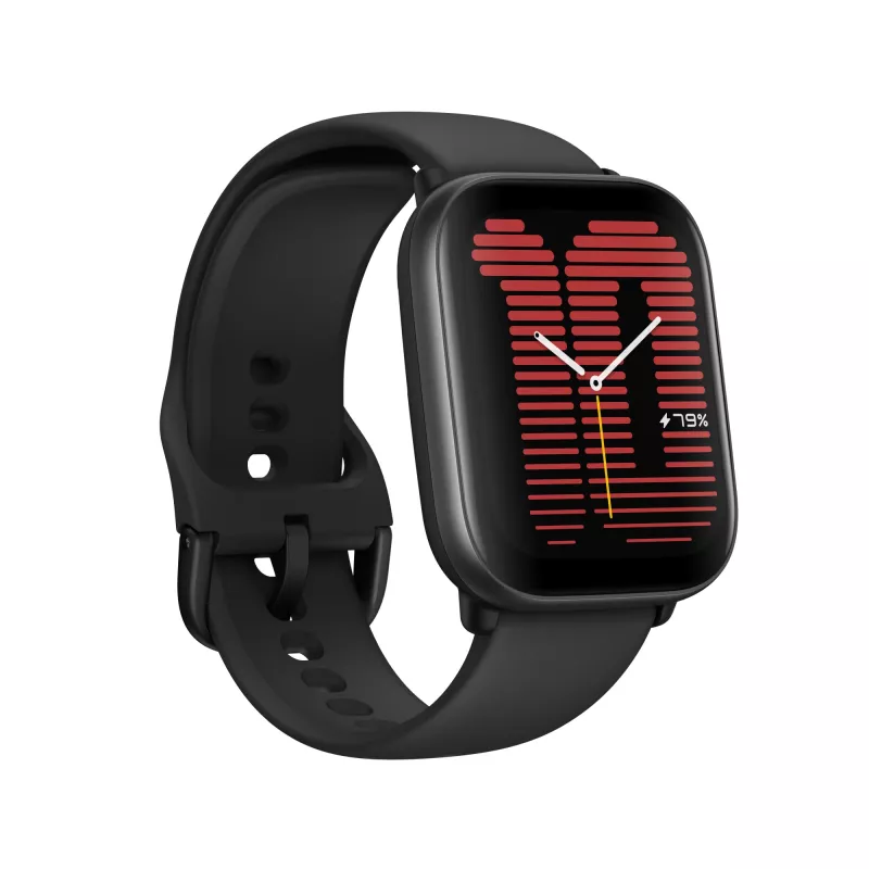 Amazfit Active 4.45 cm (1.75 inch) AMOLED skaitmeninis jutiklinis ekranas 390 x 450 pikselių Juodas GPS (W2211EU5N)