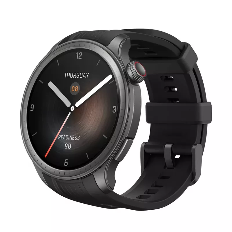 Amazfit Balance 3.81 cm (1.5 colio) AMOLED 46 mm Skaitmeninis 480 x 480 pikselių Liečiamas ekranas Juodas Wi-Fi GPS (palydovas)