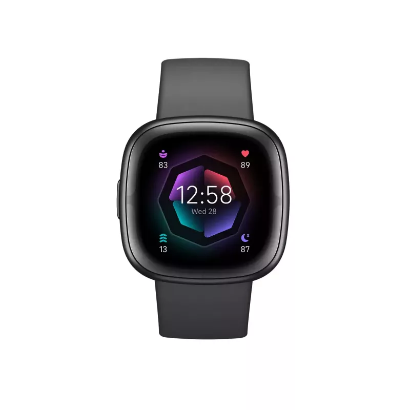 Išmanusis laikrodis Fitbit Sense 2 skaitmeniniu liečiamuoju ekranu juodas