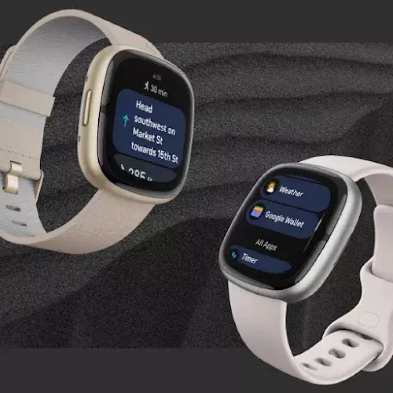 Išmanusis laikrodis Fitbit Sense 2 skaitmeniniu liečiamuoju ekranu juodas