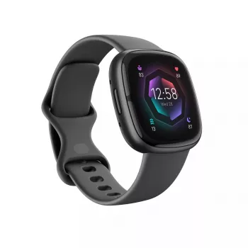 Išmanusis laikrodis Fitbit Sense 2 skaitmeniniu liečiamuoju ekranu juodas