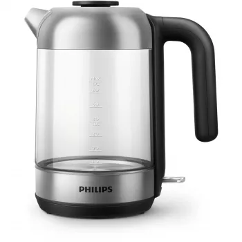 Philips 5000 serijos HD9339/80 stiklinis virdulys, 1.7 L, 2200 W, stiklas, nerūdijantis plienas, vandens lygio indikatorius, belaidis