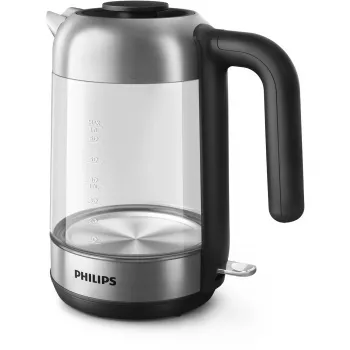 Philips 5000 serijos HD9339/80 stiklinis virdulys, 1.7 L, 2200 W, stiklas, nerūdijantis plienas, vandens lygio indikatorius, belaidis