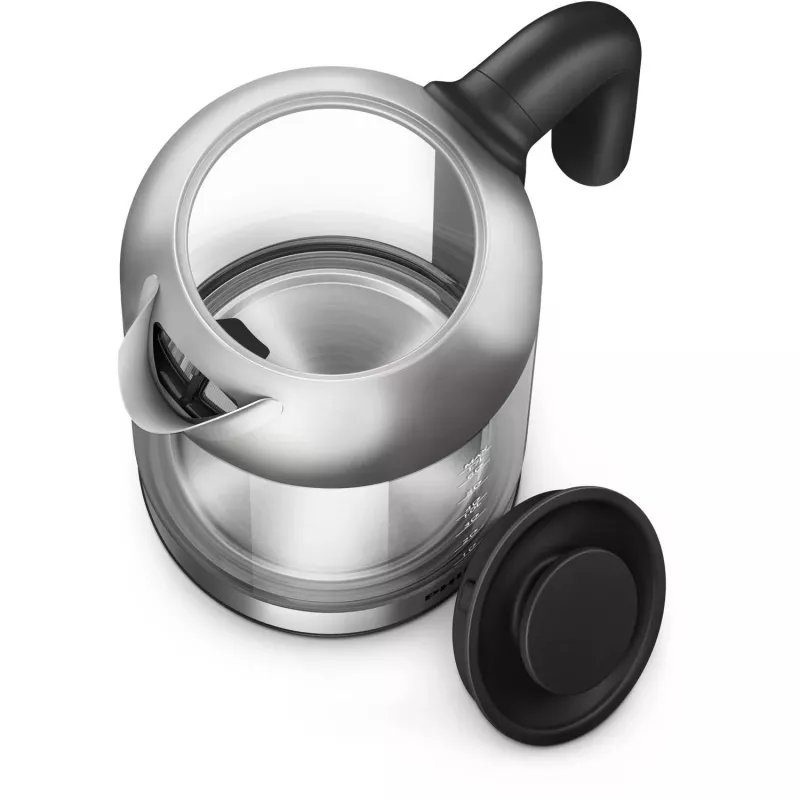 Philips 5000 serijos HD9339/80 stiklinis virdulys, 1.7 L, 2200 W, stiklas, nerūdijantis plienas, vandens lygio indikatorius, belaidis