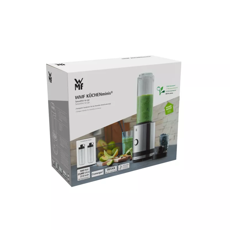 Stalo blenderis WMF KITCHENminis 0416500011, 0,6 L, 300 W, nerūdijantis plienas