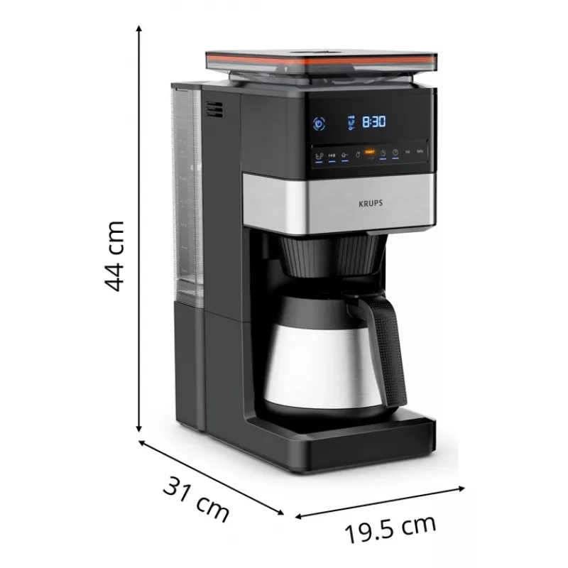 Lašelinė kavos virimo aparatas Krups Grind Aroma XL KT8428 su malūnėliu