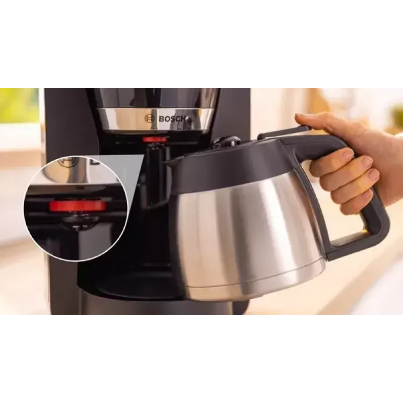 Bosch TKA5M253 kavos virimo aparatas, lašelinis, 1,1 L