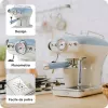 Ariete 1389 Vintage Espresso kavos aparatas – espreso kavos aparatas maltai kavai arba ESE kapsulėms, pastelinės mėlynos spalvos