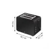 Skrudintuvas WMF Stelio 0414210071 2 griežinėliai 1050 W Juodas