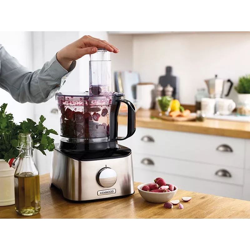 Kenwood FDM301SS virtuvės kombainas 800 W 2,1 L Juoda, Nerūdijantis plienas Su svarstyklėmis