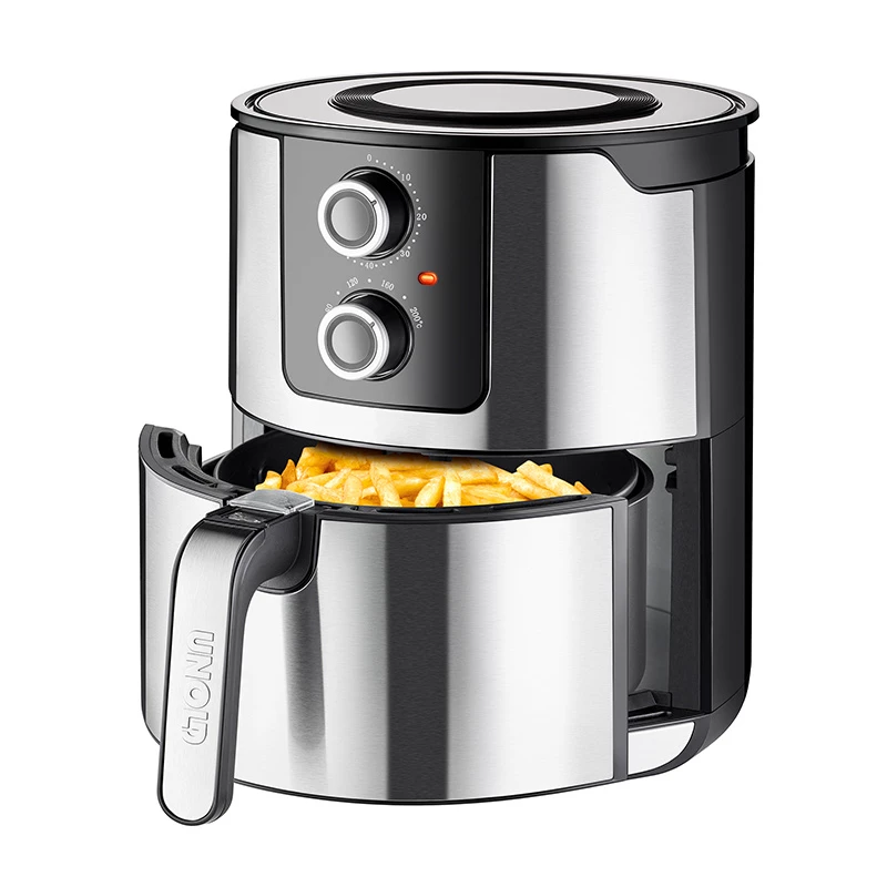 Unold 58655 Dviguba karšto oro gruzdintuvė 5 L 1400 W Juoda, nerūdijantis plienas