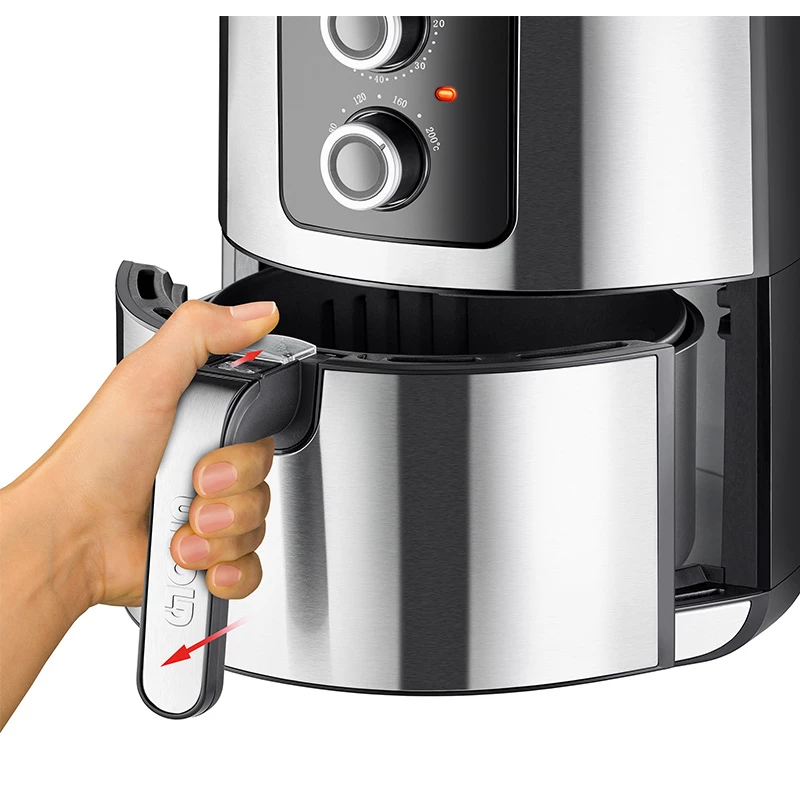 Unold 58655 Dviguba karšto oro gruzdintuvė 5 L 1400 W Juoda, nerūdijantis plienas