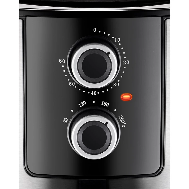 Unold 58655 Dviguba karšto oro gruzdintuvė 5 L 1400 W Juoda, nerūdijantis plienas