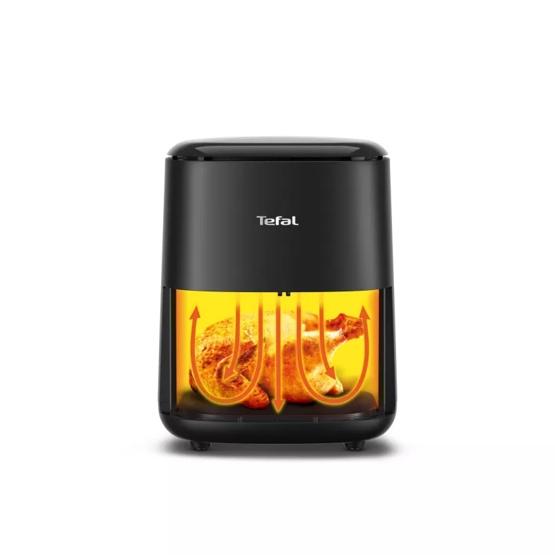 Karšto oro gruzdintuvė Tefal Easy Fry EY145810 – 3 l, 1300 W, liečiamasis valdymas, LCD ekranas, juoda