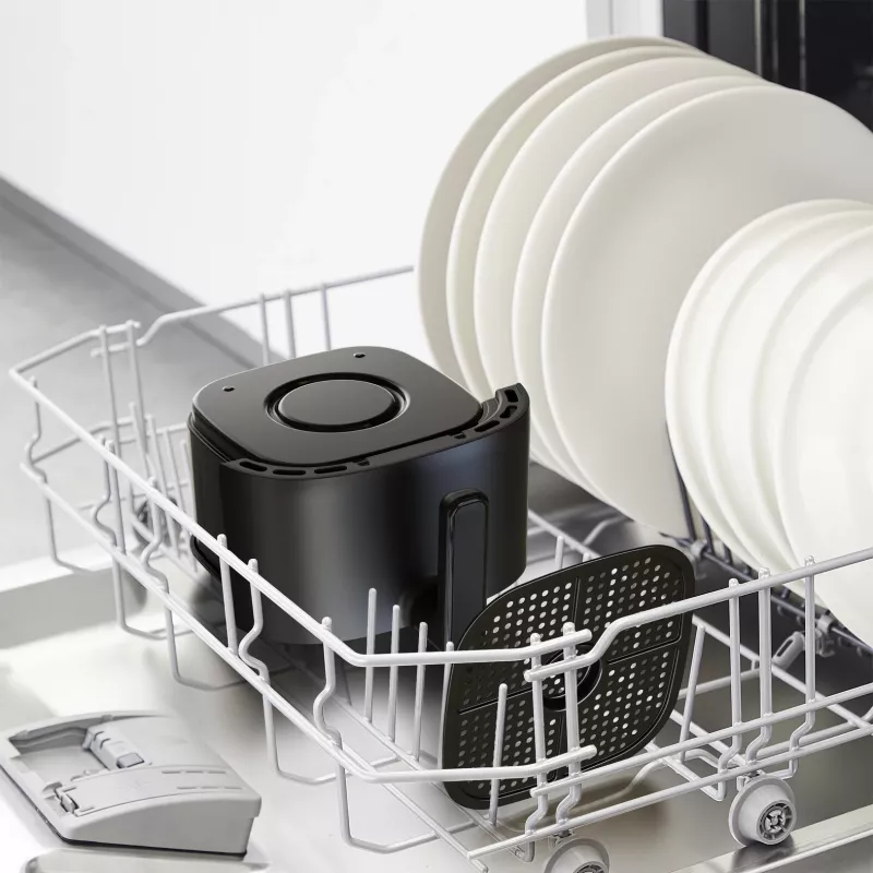 Karšto oro gruzdintuvė Tefal Easy Fry EY145810 – 3 l, 1300 W, liečiamasis valdymas, LCD ekranas, juoda