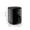 Karšto oro gruzdintuvė Tefal Easy Fry EY145810 – 3 l, 1300 W, liečiamasis valdymas, LCD ekranas, juoda