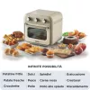 Ariete 4632 Oro gruzdintuvė ir orkaitė Vintage, 1400W, 2viename, Talpa 16L, Priedai, Laikmatis 60 min., Dvigubas stiklas, Smėlio spalva